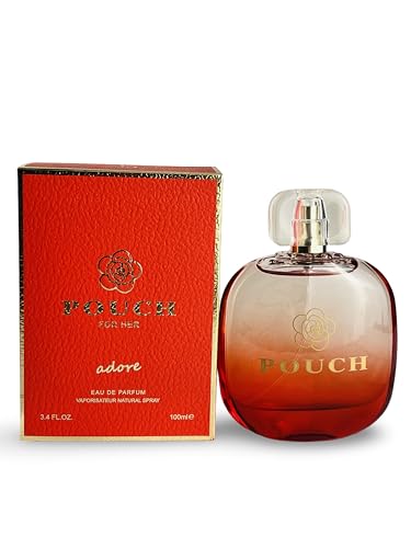 POUCH ADORE For Her Eau de Parfum, 3.4 Fl Oz, Fruity Floral Scent Beauty & Personal Care United Scents