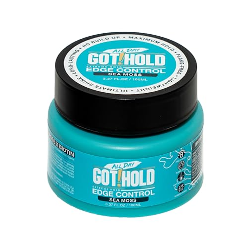 ALL DAY GOT HOLD Extreme hold Sea moss Edge Control 3.37 fl.oz/100ml Beauty & Personal Care ALL DAY GOT HOLD