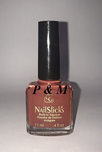 COVERGIRL NAILSLICKS Built-in TOP Coat Creme Nail Polish .4 OZ / 11 ML # 580 Very Berry/BAIES Vives