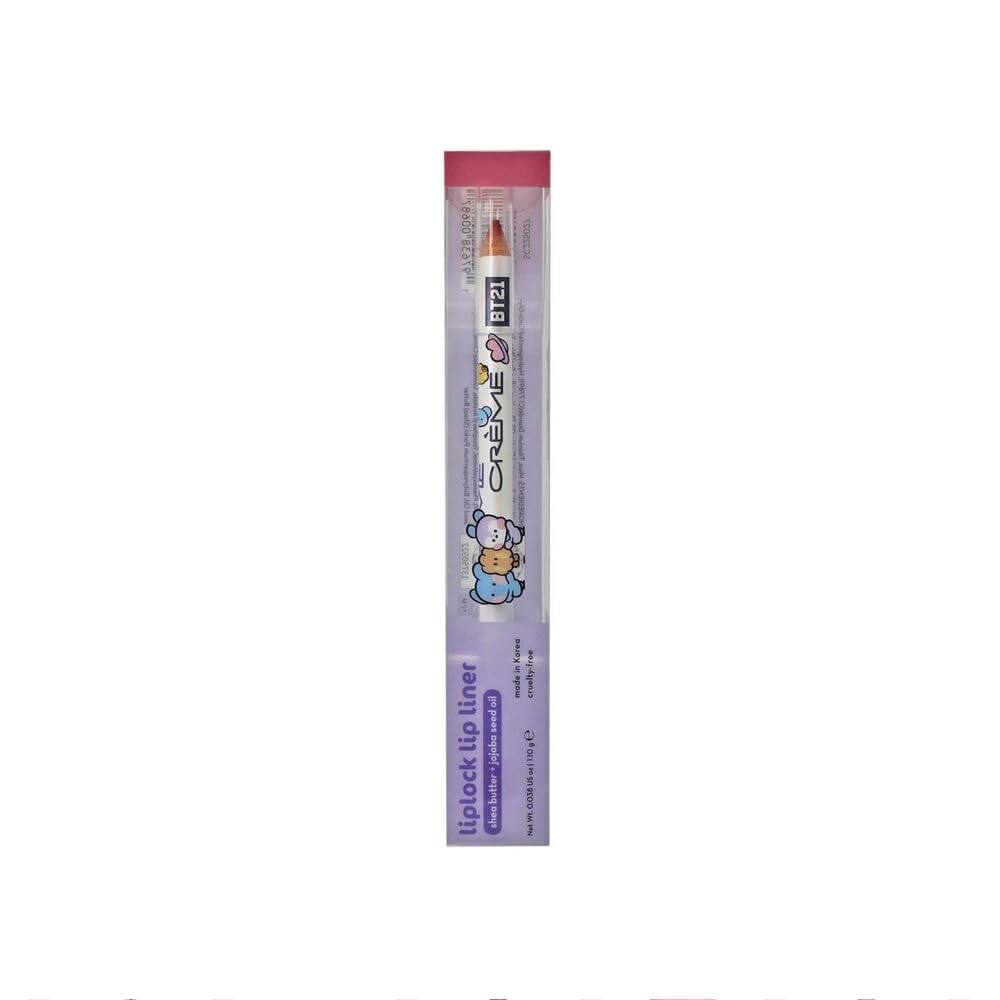 The Crème Shop BT21 Minini Liplock Lip Liner Shea Butter and Jojobo Seed Oil, True Pink Beauty & Personal Care The Crème Shop