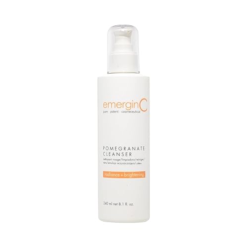 emergin C Pomegranate Gel Cleanser - Hydrating Face Wash with Fruit Extracts + Green Tea - Contains Vitamins A, C + E (8.1 oz, 240 ml) Beauty & Personal Care emergin C