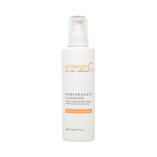 emergin C Pomegranate Gel Cleanser - Hydrating Face Wash with Fruit Extracts + Green Tea - Contains Vitamins A, C + E (8.1 oz, 240 ml) Beauty & Personal Care emergin C