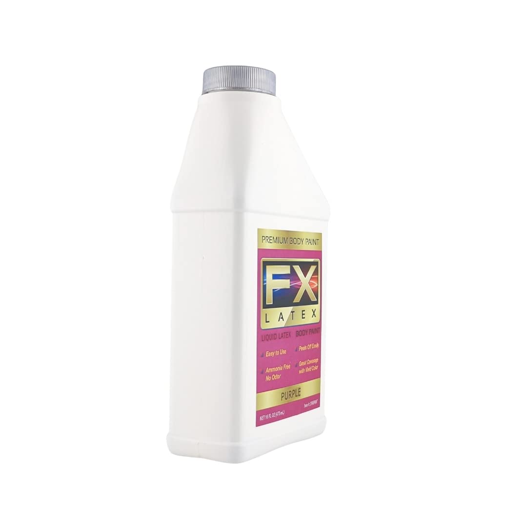 Liquid Latex Fashions - Ammonia Free Natural Face paint for Kids and Adults, Ideal for Artwork, Parties, School Plays, Cosplays and Concerts, Purple Beauty & Personal Care Liquid Latex Fashions