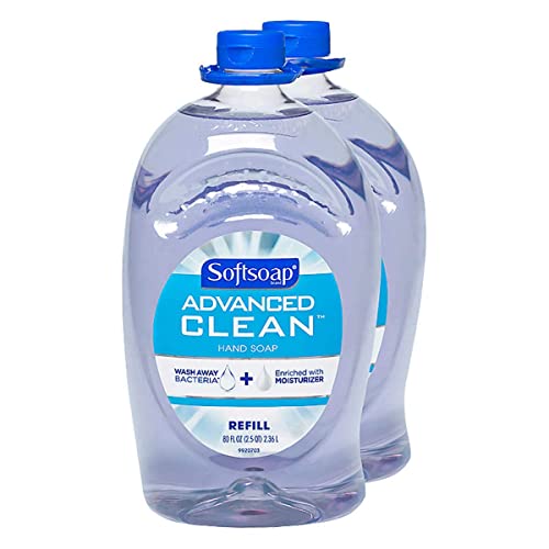 Softsoap Handsoap, Refill, Washes Away Bacteria, 80 Fl Oz (Pack of 2) Beauty & Personal Care Softsoap
