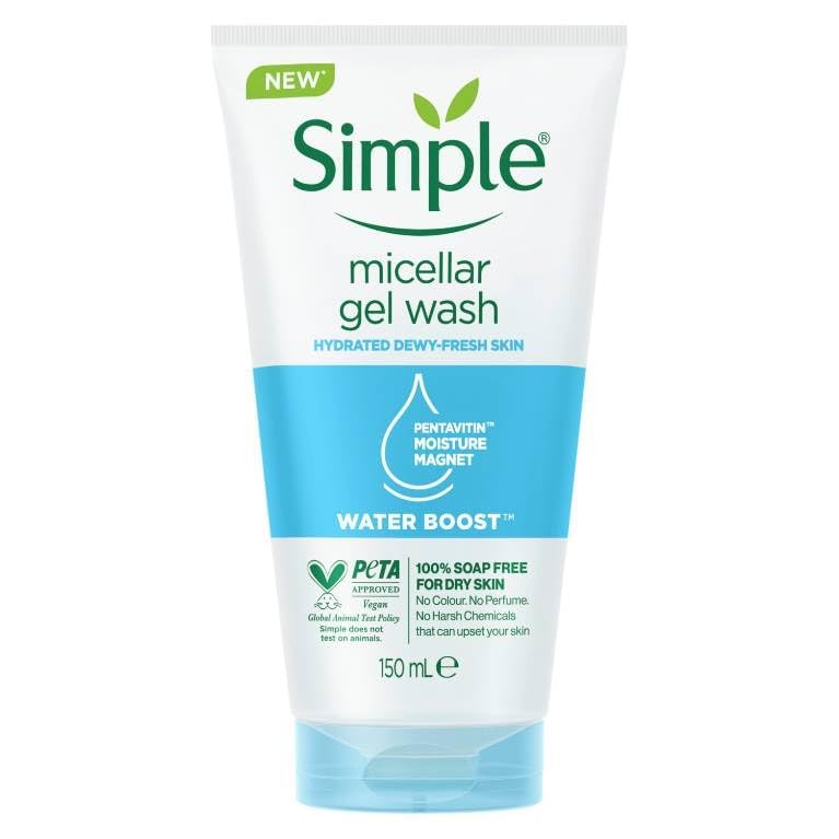 Simple Water Boost Micellar Gel Facial Wash, 5 Oz (150 ML) (1 Count) Beauty & Personal Care Simple