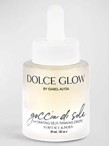DOLCE GLOW Goccia De Sole Hydrating Tanning Drops Face And Body, 1 oz. Beauty & Personal Care Dolce Glow