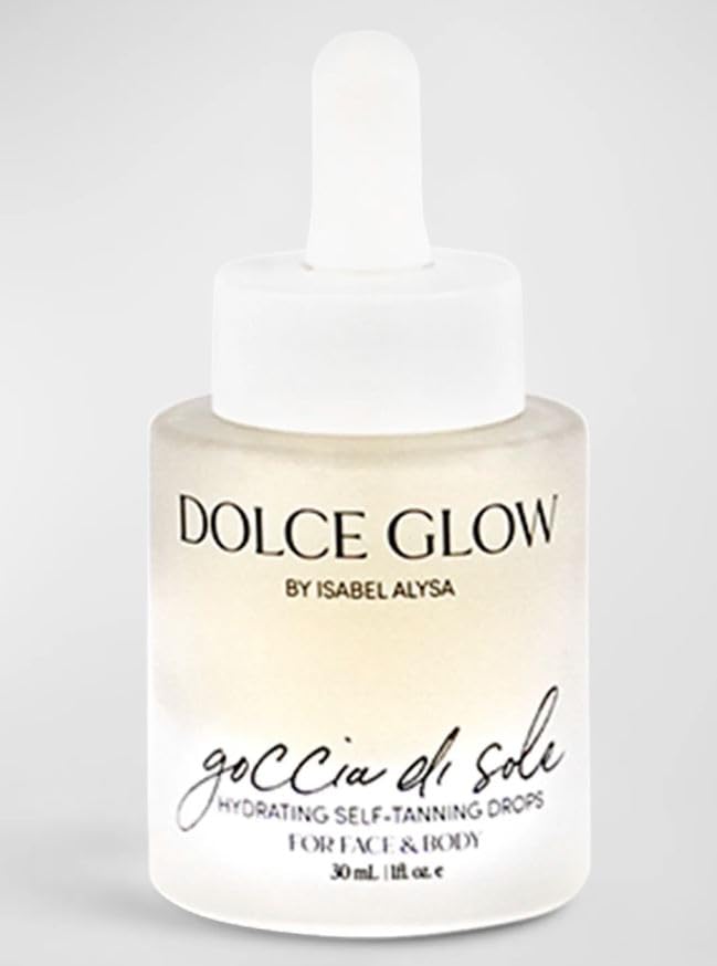DOLCE GLOW Goccia De Sole Hydrating Tanning Drops Face And Body, 1 oz. Beauty & Personal Care Dolce Glow
