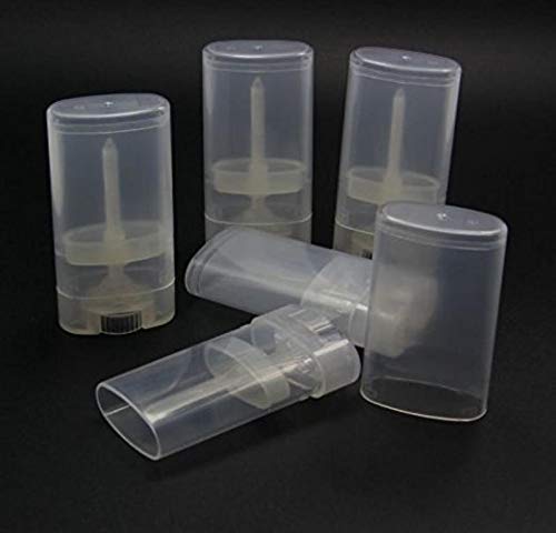 15ML Transparent Empty Plastic Oval Deodorant Containers Lipstick Tubes Tube Bottles For Chapstick Homemade Lip Balm Crayon(10PCS) Beauty & Personal Care TUPWEL
