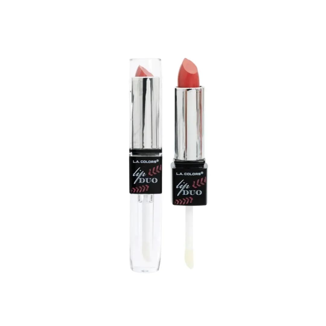 L.A. COLORS Lip Duo, 2-in-1 Lipstick and Lip Gloss, Versatile Makeup Combo, CLG633 *CLARITY* Beauty & Personal Care L.A. COLORS