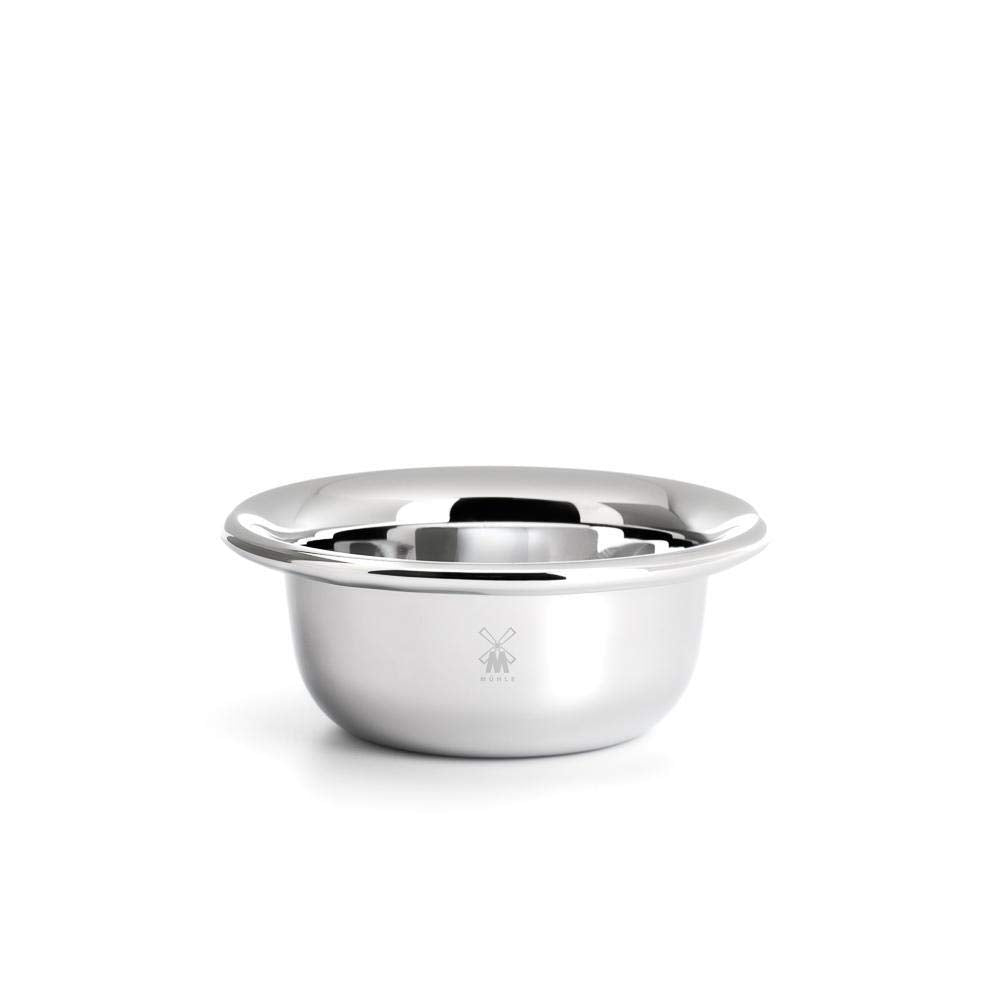 MÜHLE Shaving Soap Dish - Chrome Plated Stainless Steel Bowl, Luxury Shave Accessory for Men Beauty and Personal Care MÜHLE