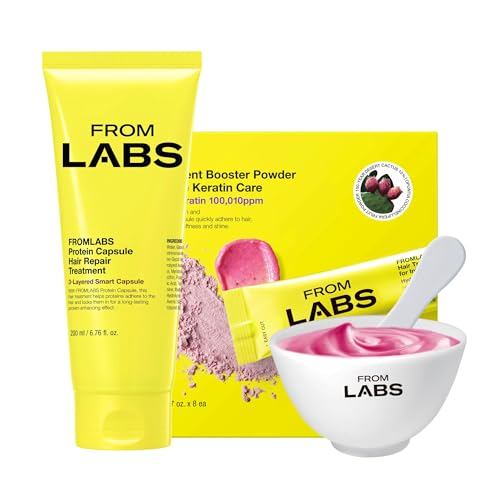 FROMLABS Deep Conditioning Protein Hair Mask Duo Set for Damaged Hair | Keratin Repair Treatment for Dry, Frizzy, Bleached & Color Treated Hair | Beauty and Personal Care FROMLABS Default Title