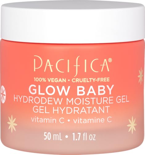Pacifica Glow Baby Hydrodew Gel Moisturizer - Vitamin C & Niacinamide Dewy Face Gel for Glowing Skin, Lightweight Oil-Free Daily Moisturizer Beauty & Personal Care Pacifica