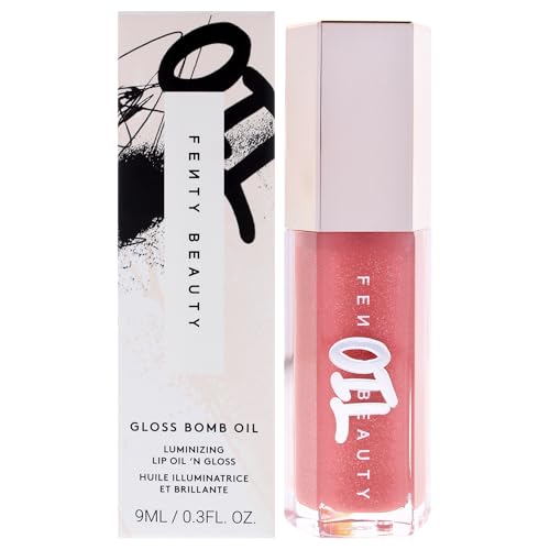 Gloss Bomb Luminizing Lip Oil N Gloss - 01 Fussy by Fenty Beauty for Women - 0.3 oz Lip Gloss Beauty & Personal Care FENTY BEAUTY