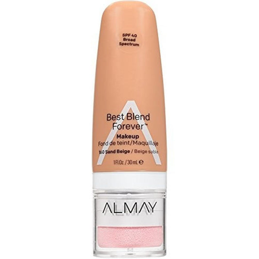 Almay Best Blend Forever Foundation, Sand Beige, 1 fl. oz., SPF 40 Broad Spectrum