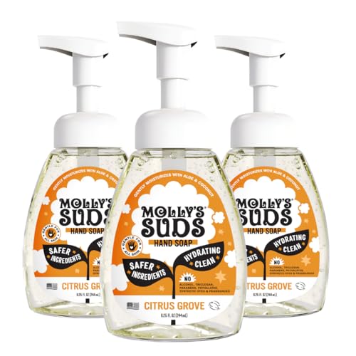 Molly's Suds Foaming Hand Soap - Made with Aloe and Coconut Oil | Moisturizing Hand Wash | Clean Ingredients, Infused with Essential Oils | Citrus Beauty & Personal Care Molly's Suds