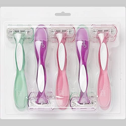 BIC Soleil 3 Sensitive Women's Disposable 3 Blade Razors, Comfort Shield and Aloe Vera Moisture Strip, 10-Pack Beauty and Personal Care BIC