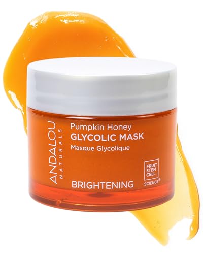Andalou Naturals Pumpkin Honey Glycolic Mask (NEW FORMULA) - Exfoliating Face Mask with Glycolic Acid, Vitamin C for a Radiant Glow - Gentle Exfoliant Beauty & Personal Care Andalou Naturals