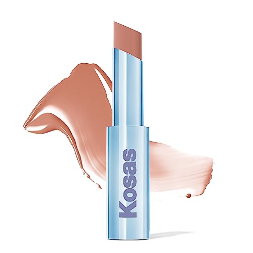 Kosas Wet Stick Moisturizing Shiny Sheer Lipstick with Ceramides, Hyaluronic acid, Peptides and Mango Butter - Soothes, Softens, and Moisturizes Lips Beauty & Personal Care Kosas