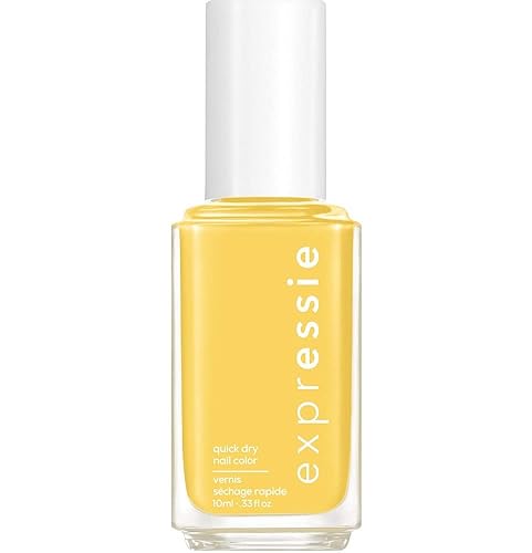 essie Expressie Nail Polish, Quick-Dry Bright Yellow Nail Polish, Vegan, Sh00k, 0.33 fl oz Beauty & Personal Care essie