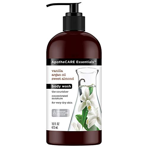 ApotheCARE Essentials The Nourisher Body Wash, Vanilla, Argan Oil, Sweet Almond, 16 oz Beauty & Personal Care ApotheCARE Essentials