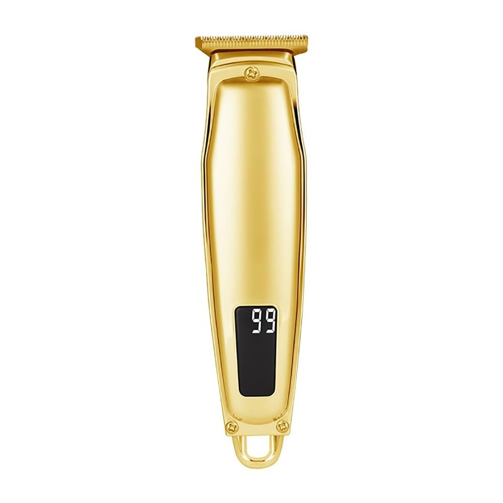 GLESVOWIO Hair Clippers for Men Hair Clipper Beard Trimmer Low Noise Strong Power Men's Barber Machine Fine Steel Cutter Head USB(Gold) Beauty and Personal Care GLESVOWIO