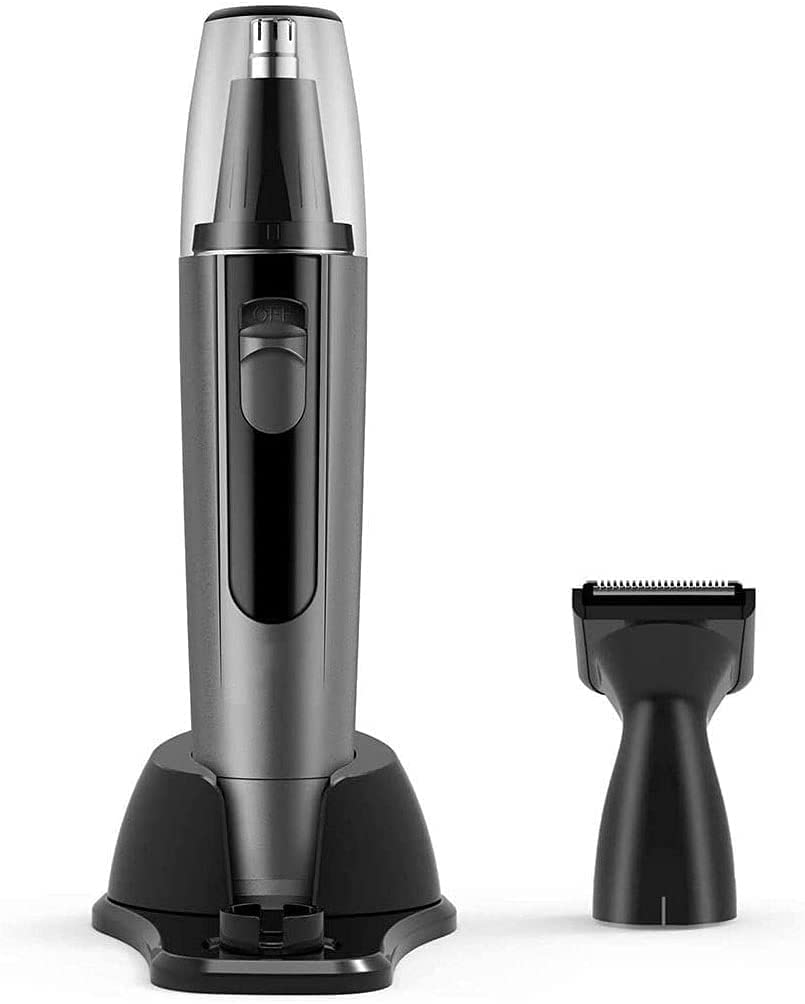 LEONYS Nose and Ear Hair Trimmer Men's Wet/Dry Trimmer, Portable Ear Nose Hair Trimmer, Battery-Operated, Waterproof Stainless Steel Head Cleaning Beauty and Personal Care LEONYS
