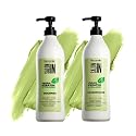 Salon In by Recamier - Vegan Keratin Hair Shampoo & Conditioner Bundle | Vegan Keratin & Collagen Set with Shampoo (33.8 fl oz / 1000 ml) Beauty & Personal Care RECAMIER PROFESSIONAL SALON IN