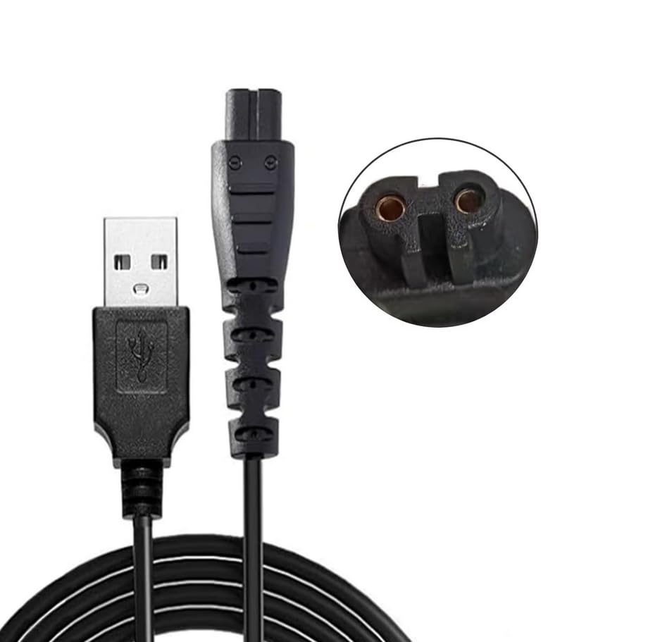 Tuchaolan 5V USB Charger for Hatteker RFC-588 RFC-598 RFC-690 RFC-692 RFC-696 RSCX-7568 RSCX-9598 Electric Shaver USB Plug Charging Razor Adapter Beauty and Personal Care Tuchaolan