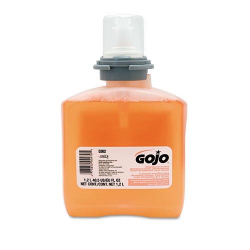 TFX Premium Foam Antibacterial Hand Wash, Refill for GOJO TFX Touch-Free Dispenser, Fresh Fruit Scent, 1,200 mL, 2/Carton Beauty & Personal Care wynn usa