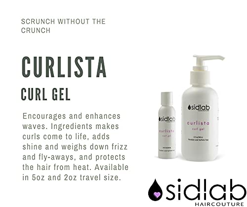 Curly Hair Gel for Women - Enhances Curls without being Crunchy - Curlista 5 Oz Beauty & Personal Care Sidlab Haircouture