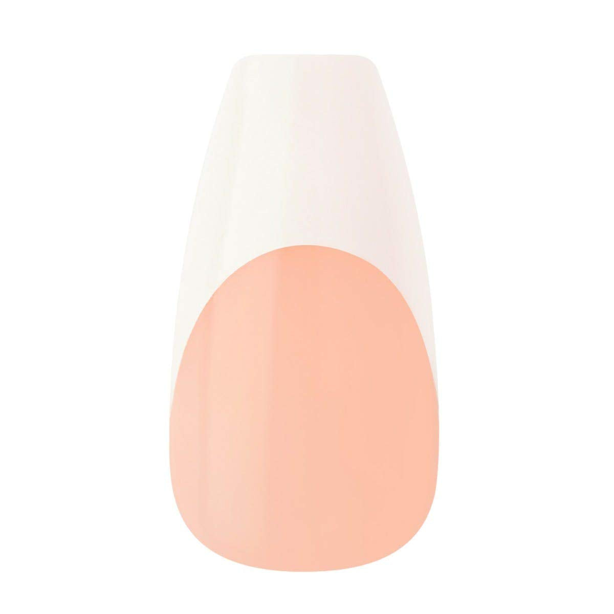 KISS Salon Acrylic French Nail Manicure Set, Medium Length, Square, “Je T'aime”, Nail Kit Includes Pink Gel Nail Glue (Net Wt. 2 g / 0.07oz.), Mini Beauty & Personal Care kiss new york