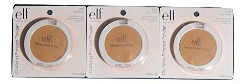 e.l.f. Clarifying Pressed Powder #1306 Light Beige 0.18-oz. (Pack of 3) Beauty & Personal Care e.l.f. cosmetics