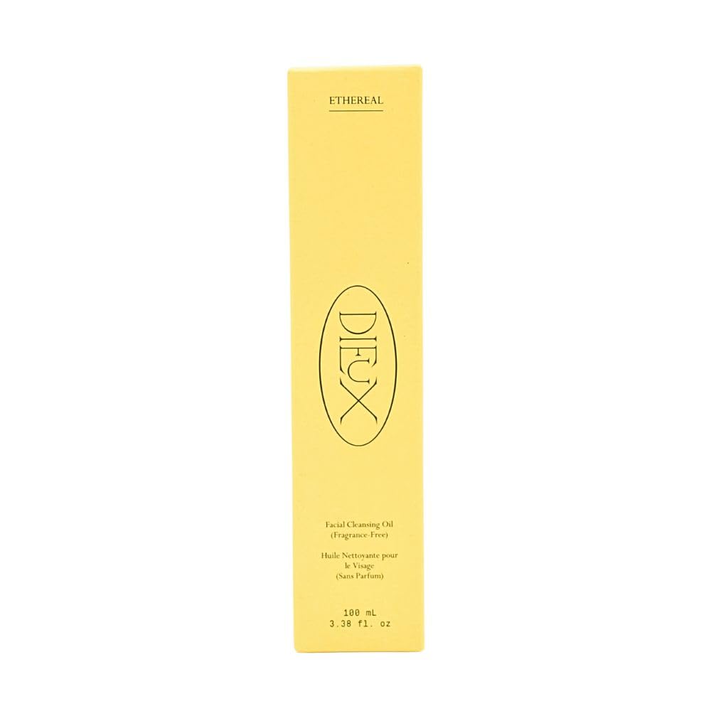 Dieux Ethereal Makeup Removing Concentrated Cleansing Oil - 3.38 oz Waterproof Makeup & Sunscreen Melting Oil for Soft, Clean Skin