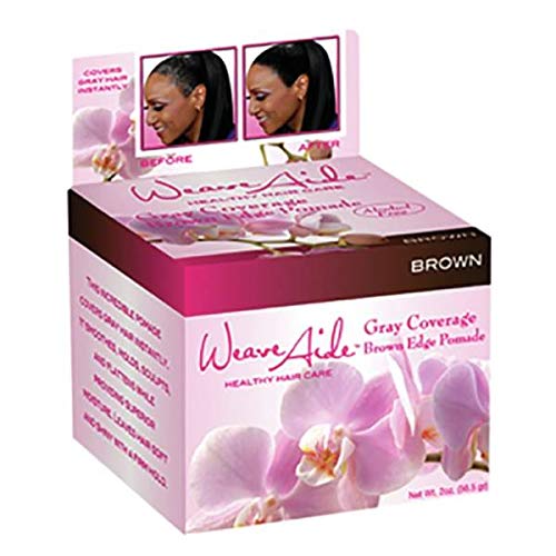 Weave Aide Gray Coverage Dark Edge Pomade, Brown 2 Oz Beauty & Personal Care Weave Aide
