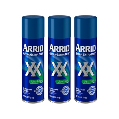 ARRID XX Ultra Clear Anti-Perspirant Deodorant Spray, Ultra Fresh, 6 Ounce (Pack of 3) Beauty and Personal Care Arrid