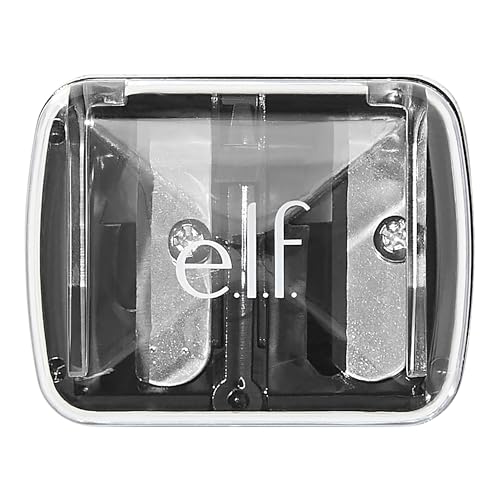 e.l.f., Dual-Pencil Sharpener, Convenient, Essential Tool, Sharpens, Easy To Clean, Travel-Friendly, Compact, Includes Bonus Small Sharpener Beauty and Personal Care e.l.f. Default Title