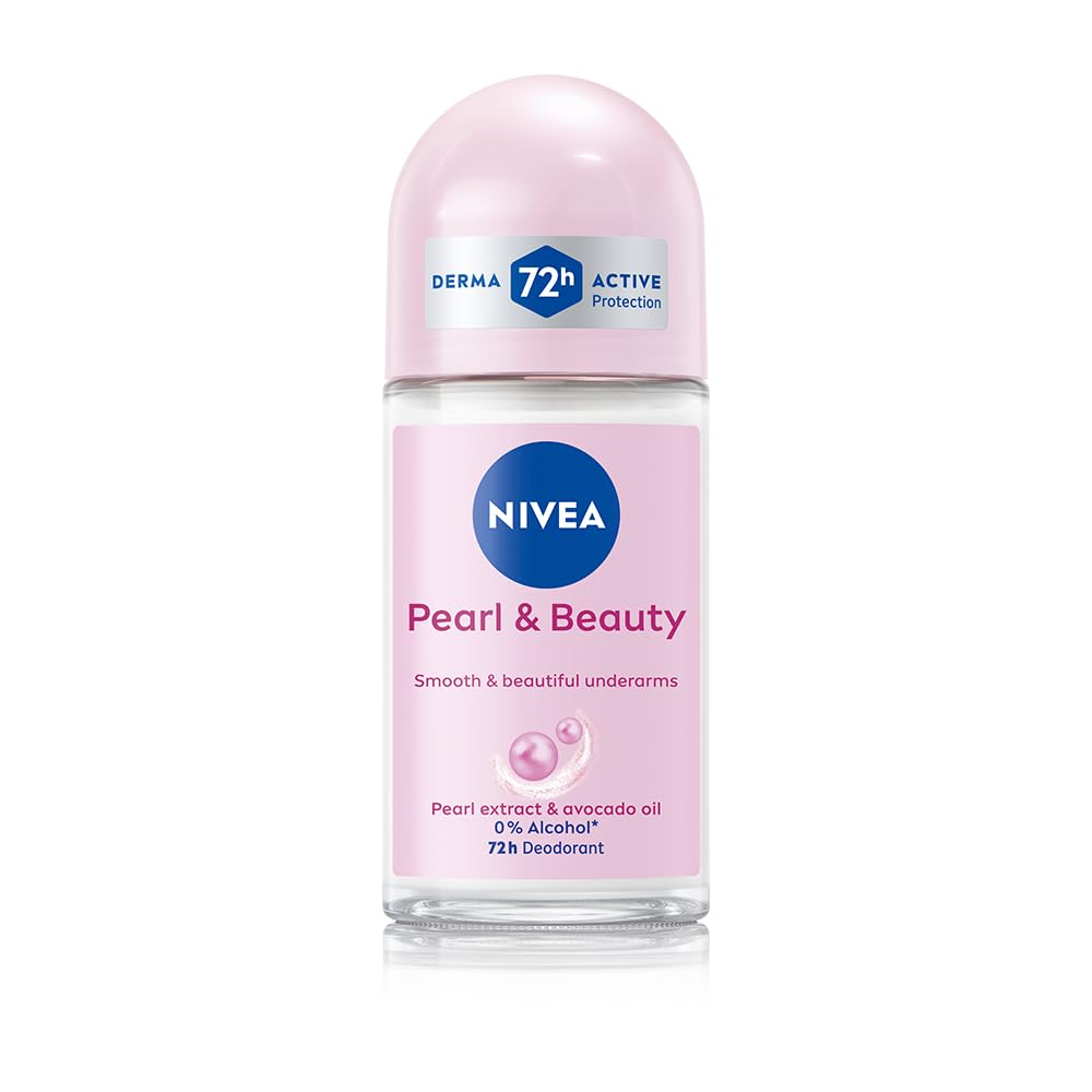 NIVEA Women Roll-On Pearl & Beauty & Whitening Smooth Skin Deodorant 50ml Each Beauty and Personal Care NIVEA