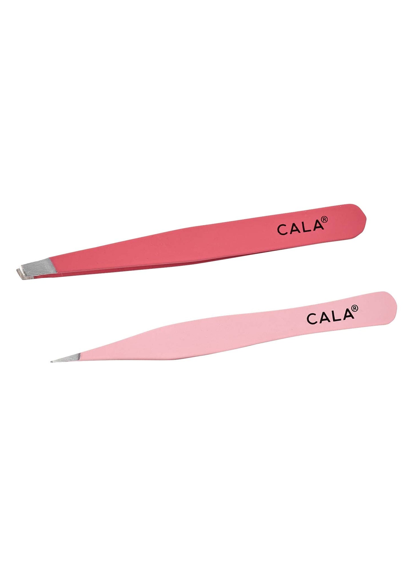 Cala Soft touch coral tweezer duo Beauty & Personal Care Cala