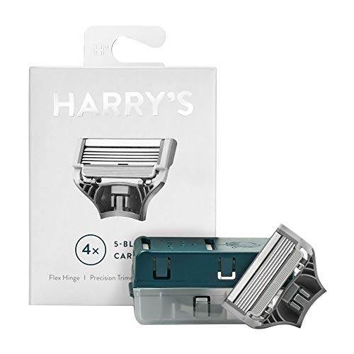 Harry's German 5-Klingen-Patronen für Rasierer, Nachfüllpackung, Präzisionstrimmer, Flex HI, 4er-Pack Beauty and Personal Care Harry’s