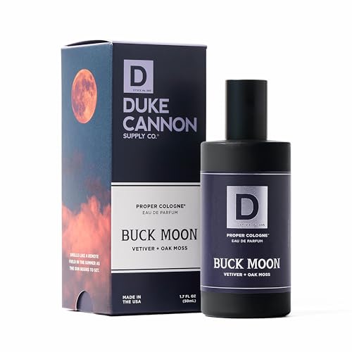 Duke Cannon Proper Cologne Buck Moon | Men's Eau de Parfum | Lime and Vetiver | Warm, Earthy, Long-Lasting Scent | 1.7 fl oz Beauty & Personal Care Duke Cannon Supply Co.