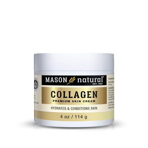 MASON NATURAL Collagen Premium Skin Cream, Women’s Anti,Aging Face & Body Daily Moisturizer for Hydration & Firmness, Pear Scent, 4 oz Beauty & Personal Care MASON NATURAL