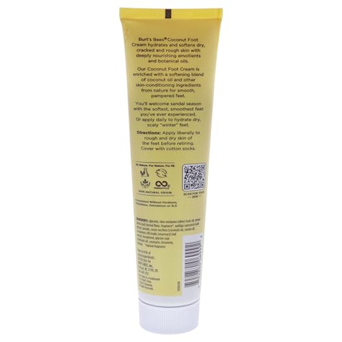Burt's Bees Coconut Oil Foot Cream, 4.34 Oz (Package May Vary) Beauty & Personal Care Burt's Bees