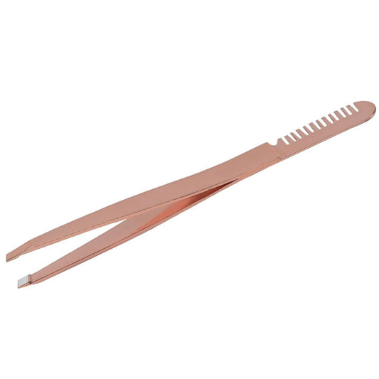 MENGKK Tweezers Eyebrow Tweezers Rose Gold Pincet Clips Stainless Steel Face Hair Removal Beautfy Eyebrow Trimming Makeup Tool Beauty and Personal Care MENGKK