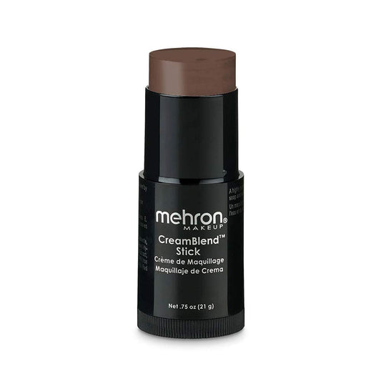 Mehron Makeup CreamBlend Stick | Face Paint, Body Paint, & Foundation Cream Makeup | Body Paint Stick Perfect for Halloween .75 oz (21 g) (Ebony) Beauty & Personal Care Mehron