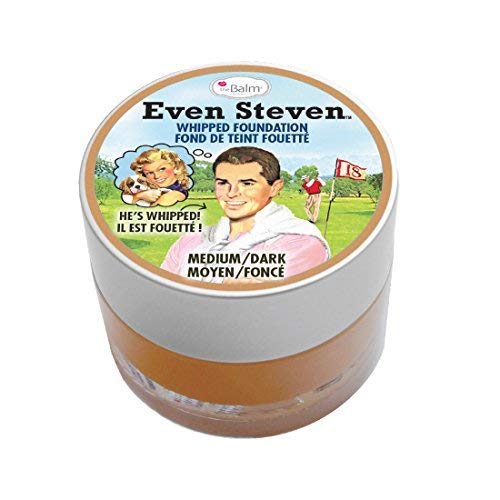Even Steven Whipped Foundation, Ultra-Pigmented Formula, Medium Dark, Natural Matte Finish Beauty & Personal Care theBalm