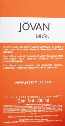 Musk for Men After Shave Cologne by Jovan, 8 Fluid Ounce (Pack of 7) Beauty & Personal Care MarvelsAura