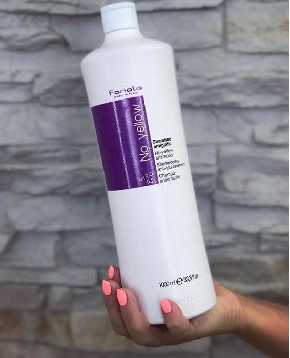 Fanola No Yellow Purple Shampoo - Purple Color Depositing Shampoo for Blondes, Bleached & Grey Hair - Formulated with Violet Pigment to Remove Brassy Beauty & Personal Care Fanola