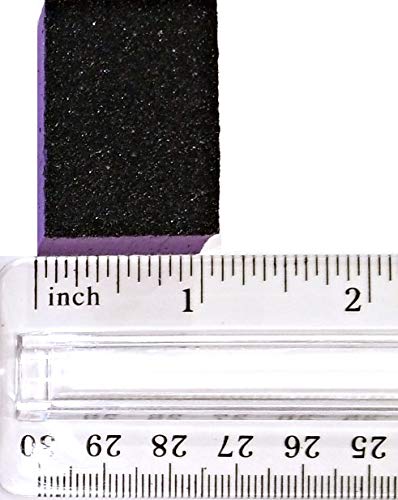 PrettyClaw | 40pc Mini Disposable Nail Buffer Blocks 80/80 Black Grit Purple Buffing Sanding Nail File 2 Sided Beauty & Personal Care Pretty