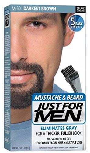 Just for Men Color Gel Mustache & Beard, M 50 Darkest Brown 1 Ea Beauty & Personal Care Just for Men