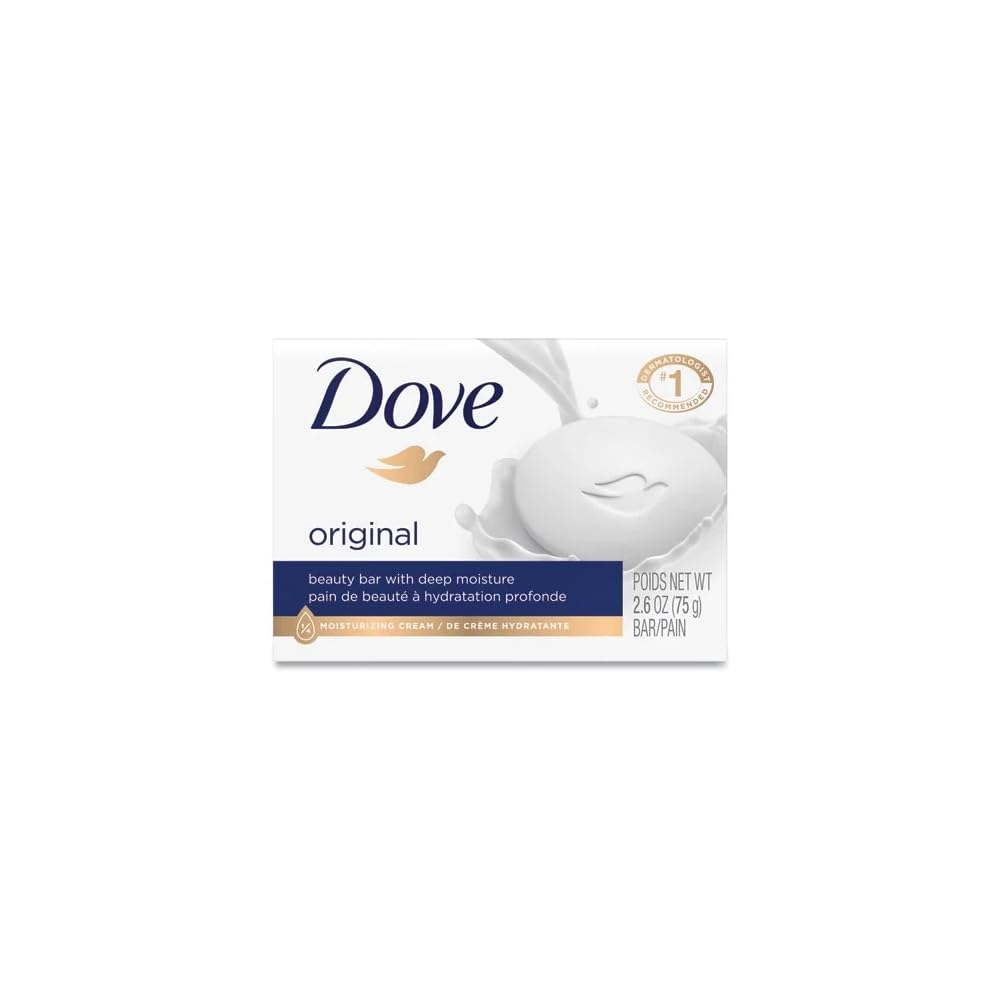 Dove White Travel Size Bar Soap With Moisturizing Cream 2.6 Oz(pack of 8) Beauty & Personal Care Dove